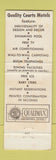 Matchbook Cover - Quality Courts Motel Caravan St Augustine FL