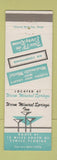 Matchbook Cover - Warm Mineral Springs Inn Venice FL
