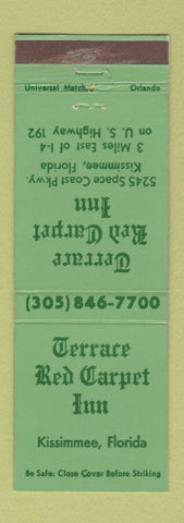 Matchbook Cover - Terrace Red Carpet Inn Kissimmee FL