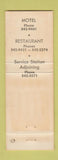 Matchbook Cover - Suwannee Gables Restaurant Motel Old Town FL PINK