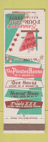 Matchbook Cover - Herb & Jim's Restaurant Savannah GA STAINED