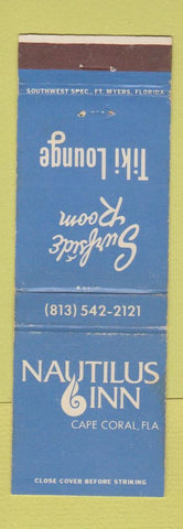Matchbook Cover - Nautilus Inn Cape Coral FL WEAR