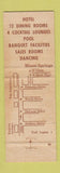 Matchbook Cover - Miami Springs Villas FL Flamingo