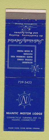 Matchbook Cover - Niantic Motor Lodge CT