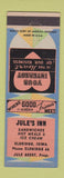 Matchbook Cover - Jule's Inn Eldridge IA low phone #