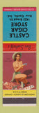 Matchbook Cover - Castle Cigar Store New Castle IN pinup Ben Saathoff