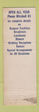 Matchbook Cover - Spring Mill Inn Mitchell IN #1