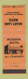 Matchbook Cover - Shady Lane Motel Laurens IA