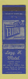 Matchbook Cover - Lazy H Motel Denver IA low phone # WEAR