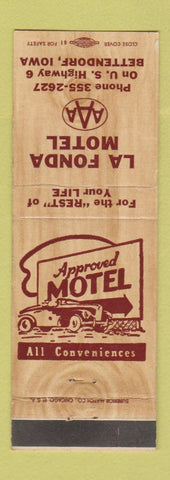 Matchbook Cover - La Fonda Motel Bettendorf IA