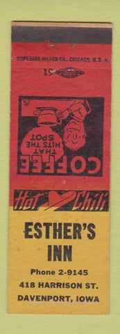 Matchbook Cover - Esther's Inn Davenport IA