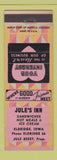 Matchbook Cover - Jule's Inn Eldridge IA low phone #