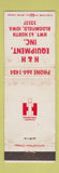 Matchbook Cover - International Harvester Tractors Bloomfield IA WORN