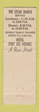 Matchbook Cover - The Steak Ranch Hotel Fort Des Moines IA