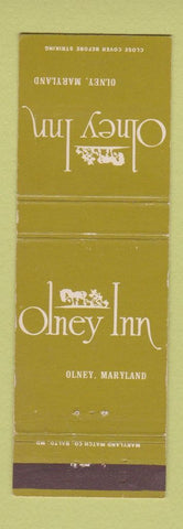 Matchbook Cover - Olney Inn Olney MD