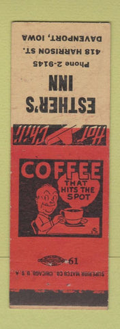 Matchbook Cover - Esther's Inn Davenport IA