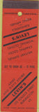 Matchbook Cover - Levin's Army Navy Store Burlington VT Work Clothes