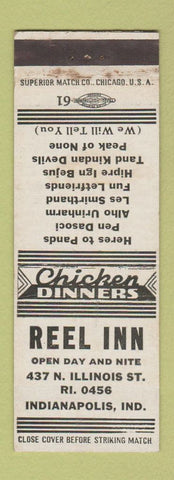 Matchbook Cover - Reel Inn Indianapolis IN