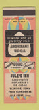 Matchbook Cover - Jule's Inn Eldridge IA low phone #