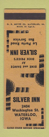 Matchbook Cover - Silver Inn Waterloo IA