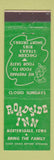 Matchbook Cover - Roadside Inn Martensdale IA