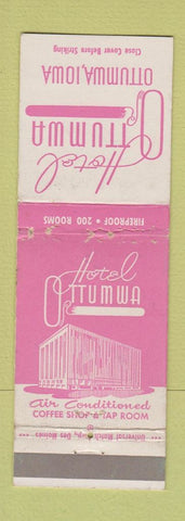 Matchbook Cover - Hotel Ottumwa IA WORN