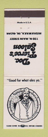 Matchbook Cover - Doc Pierce's Saloon Mishawaka IN