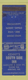 Matchbook Cover - Kenny's South Side Inn Kokomo IN WEAR