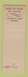 Matchbook Cover - Wheeler's Inn Cape Neddick ME