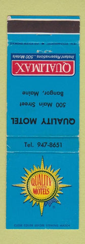 Matchbook Cover - Quality Motel Bangor ME