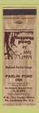 Matchbook Cover - Parlin Pond Inn The Forks ME