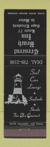 Matchbook Cover - Crescent Beach Inn Cape Elizabeth ME