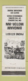 Matchbook Cover - Bingham Motor Inn ME WEAR WHITE
