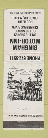 Matchbook Cover - Bingham Motor Inn ME WEAR WHITE