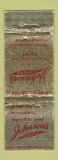 Matchbook Cover - Johnson's Flowers Flint MI PRINTING ERROR WEAR