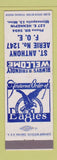 Matchbook Cover - Eagles Club St Anthony Aerie Minneapolis MN