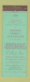 Matchbook Cover - College Inn Restaurant Lexington KY WORN