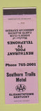 Matchbook Cover - Southern Trails Motel Elizabethtown KY