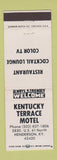 Matchbook Cover - Kentucky Terrace Motel Henderson KY