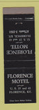 Matchbook Cover - Florence Motel KY