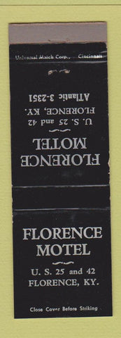 Matchbook Cover - Florence Motel KY