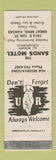 Matchbook Cover - Sands Motel Great Bend KS