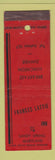Matchbook Cover - Frances Lattie Inn Sandy Spring MD WORN