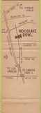 Matchbook Cover - Woodlake Bowling CA made in Japan