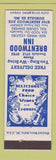 Matchbook Cover - Brentwood Inn Dundalk MD