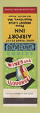 Matchbook Cover - Airport Inn Hagerstown MD