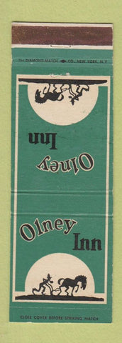 Matchbook Cover - Olney Inn MD GREEN