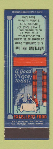 Matchbook Cover - Maryland Inn Rising Sun MD