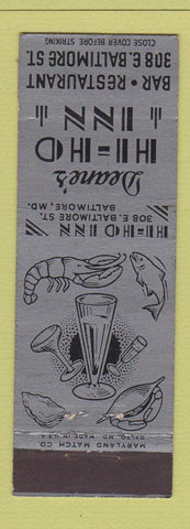 Matchbook Cover - Deane's Hi Ho Inn Baltmore MD