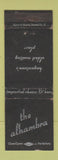 Matchbook Cover - The Alhambra Hagerstown MD?